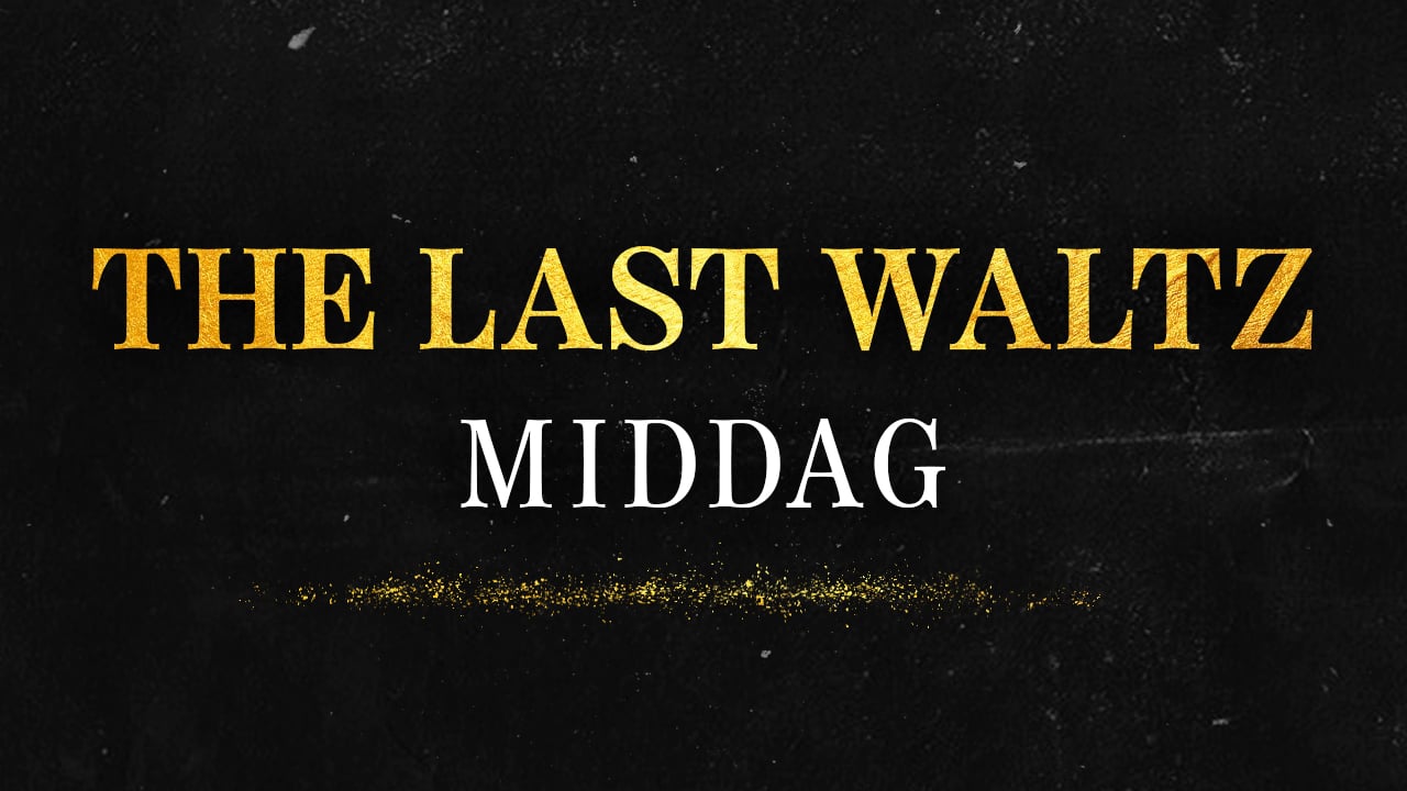 Information om at man kan tilkøbe en middag i forbindelse med The Last Waltz-hyldestkoncerten